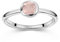 Materia Rosenquarz Stein Ring Silber 925 für Damen SR-5-54