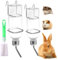 2 Stück Kaninchen Trinkflaschen, Kaninchen Wasser Flaschen, 350ml Kaninchen Wasserflasche, Hamster Trinkflasche, Hängende Automatische Haustier Wasserflasche, mit 1 Reinigungsbürste