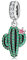 Rimgoris Abalorio de Plata de Ley 925 para Mujer, Pulseras, Collar, Día de San Patricio, Planta en Maceta, Cactus, Gema Verde, Colgantes, Regalos
