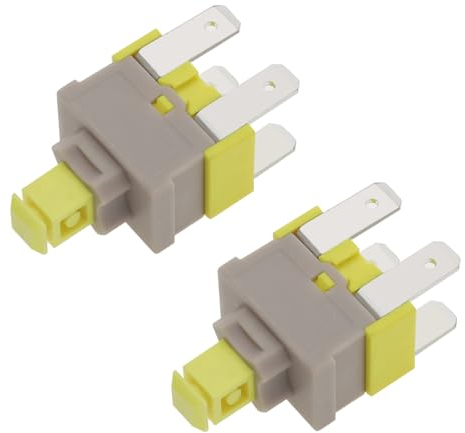 eMagTech 2pcs 16A 250V AC Interruptor De Lavavajillas Botón Encendido Apagado Compatible Con Fagor Compatible Con Edesa Compatible Con Teka AS0001782 81782445