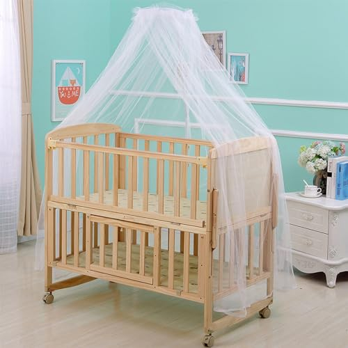 Asukohu Baby Vorhang Netz Anti Baby Bett Netz Kuppel Baldachin Vorhang Netz für Kleinkind Krippe Kinderbett Bettwäsche Set für Mädchen Elefant