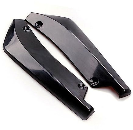 MIAOLISI Heckscheibe Spoiler 2 Stücke Auto Heckstoßstange Lip Wrap Winkel Splitter Diffusor Canard Schwarz Zubehör Für BM&W F30 F31 F32 F33 F22