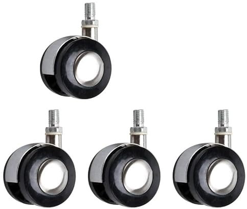 Flechae 4 Teile/los 2 Zoll Silber Bremsschraube 8/10 MM Universal Rad Lenkrolle Schrank Teetisch Computer Drehgelenk Flache Goldlegierung(A19)