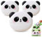 BECHS 3 Stück Radiergummi, Kawaii Radierbarer Gelschreiber Stift Radiergummi und Normalen Bleistift-Radiergummi, Dual Purpose Eraser- Niedliches Panda-Design