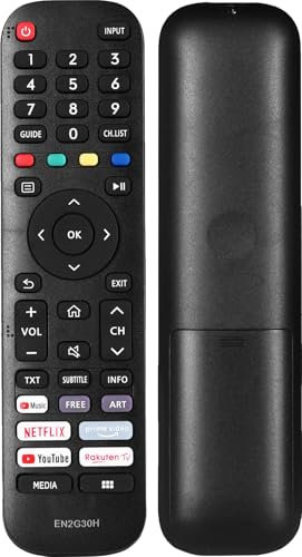 Télécommande de Remplacement EN2G30H, Compatible avec Les téléviseurs LED Smart TV Hisense VIDAA.
