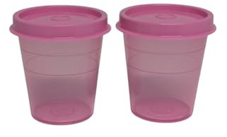 Tupperware Kühlschrank Wichtel Midgets 60ml Mini 2er Set Liliputbecher rosa