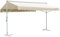 HUAKEHOM Freistehende Markise Standmarkise Gartenmarkise Sonnenschutz Terrassenüberdachung Garten Terrasse Balkon (Creme, 5 x 3 m)
