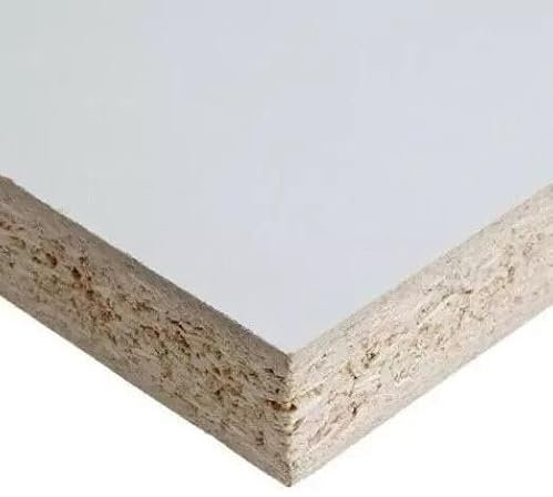 Generico Pannello Truciolare Nobilitato Bianco Opaco mm 18 Pretagliato Varie Misure - Dimensione Disponibile: cm 30 x 40