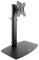 watiowave Tischständer für 17-27 Zoll (43,2-68,6 cm) Bildschirme, neigbar und drehbar, Schwarz, ideal zur Optimierung des Platzes und zur Verbesserung der Ergonomie bei der Arbeit.
