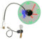 Bokcztml Orologio Ventilatore Tempo Display Temperatura Metallo Piccolo Ventilatore USB Power LED Clock Fan Collo Flessibile LED Orologio Per PC Portatile