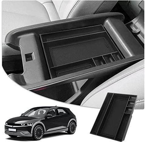 CDEFG Kompatibel mit Hyundai Ioniq 5 2021 2022 2023 2024 2025 Mittelkonsole Armlehne Aufbewahrungsbox Handschuhfach Multifunktionaler Auto Center Console Organizer Tray Ioniq 5 Zubehör