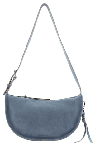 FREDsBRUDER Leder Schultertasche Carry Me Cool Midi Shoulder Bag Denim Blue hellblau