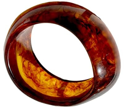 Jazuaiao Ombres Kaffeeharz Armband mit nahtlosen Farbflüssen, Robustes Schmuckzubehör für alltägliche, stilvolle Outfits, trendiges Armband für den täglichen Gebrauch
