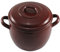Wurko - Olla Esmalte Marrón Bombeada 24 cm