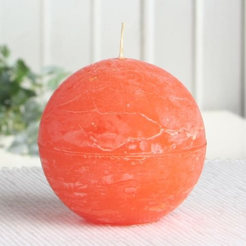 CandleCorner Rustik-Kerzen - Mandarin-orange, 8 cm Ø, Orange, Duftkerze, Modern, Dekoration, Feier, Ganzjährig, Frucht, Kerze