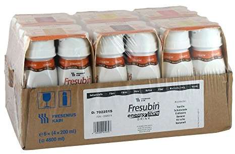 Fresenius Kabi FRESUBIN Energy Fibre Drink Mixed Case Drinking Bottle 6 x 200 ml, 1er Pack (1 x 5.5 Kg X 4)