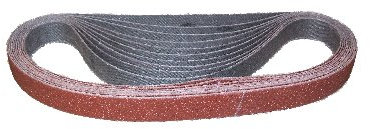 25mm x 760mm Sanding belts. Aluminium Oxide. Price per 10 belts. (P180)