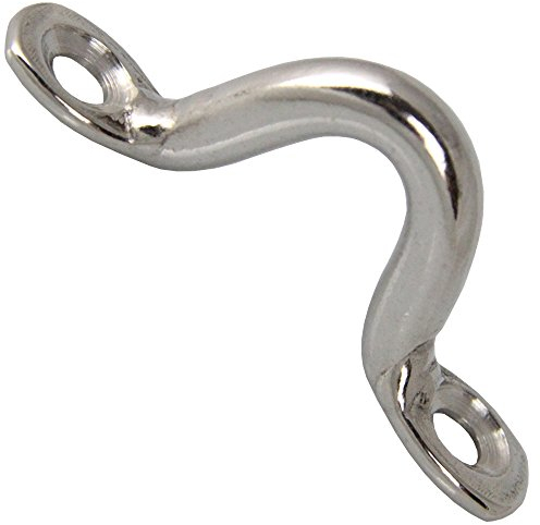 BOOTSTEILE RBAUER - 10 Stück Fenderöse D= 5 x 50 mm - aus rostfreiem Edelstahl A2 AISI 304 - Öse Bügel V2A