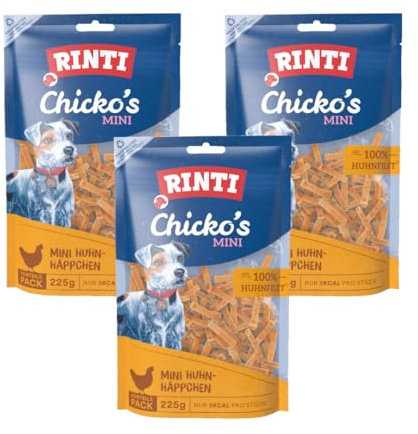 Rinti Chicko Mini Huhn | 9 x 225g | Ergänzungsfuttermittel für Hunde | Mit Echtfleisch-Garantie