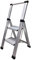 Homelux 710030 Scala piatta per uso domestico, in alluminio, 2 gradini