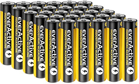 30 Stück Everactive Industrial Batterien Mikro AAA 1100 mAh 1,5 V LR03 Alkaline