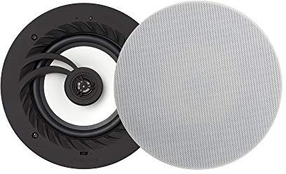 Lithe Audio 9 IP44 Ceiling Speaker (01557) (single Passive), 60W RMS, 6.5” Woofer, 2-way, Passive IP44, Works with Any Amplifier, Perfect for Bathrooms