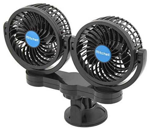 COMPASS 07222 Ventilator Mitchell Duo 2x108mm 12V mit saugnapf
