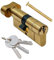 Merriway BH07264 Cylindre Euro Cylindre anti-claquement 6 broches en laiton Doré 85 mm