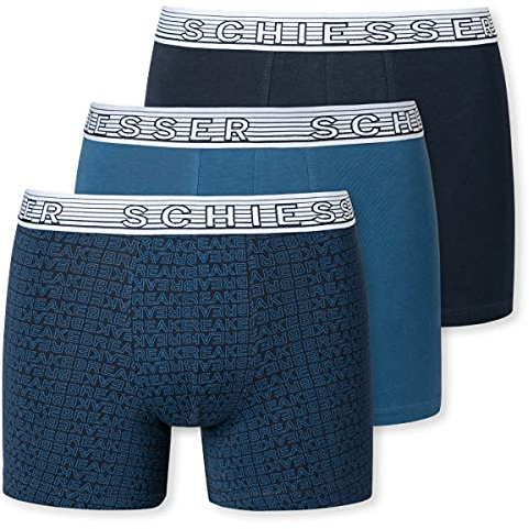 Schiesser Jungen 3 Pack Unterwäsche Boxershorts - 95/5 Organic Bio Baumwolle - Größe 140 bis 176