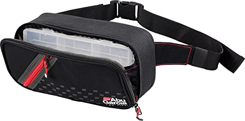 ABU GARCIA Unisex – Erwachsene Hip Bag, Schwarz, Grau, Rot, Einheitsgröße EU