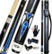 Tai ba cues 2-teiliger Poolqueue-Stick + Hartschalenkoffer, 13 mm Spitze, 147.3 cm, Hartholz, kanadischer Ahorn, professioneller Billard-Queue-Stick 18.19.20.21.22 g Poolstick (wählbar), grau, grün