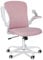 Fullwatt Pink Modern Office Gaming Relaxing Ergonomic Mesh Back Flip-up Armrest Task Chair with Lumbar Support, Mesh Seat, Nylon Wheels, 60cm Seat Depth, 101cm Height, 250lbs Capacity