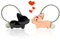 EQLEF Pärchen Schlüsselanhänger, niedlichen Schlüsselring Magnetic Love Schlüsselbund mit Geschenkbox Aluminiumlegierung Paar Schlüsselbund Geschenke für Freund Freundin (Corgi)