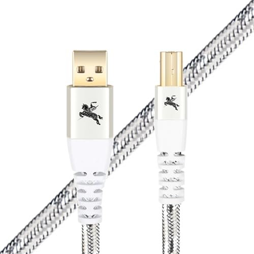 Impeto Cavo Stampante USB A a USB B 2.0 Alta qualità Audiophile, Cavo Dello Scanner Tipo A Maschio a Tipo B Maschio per computer, scheda audio, decoder, amplificatore, lettore digitale 3m