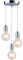 HTRUIYATY Pendelleuchte 3-Flammig E27 Hängeleuchte Vintage mit 1,2 Meter Verstellbarem Kabel Esszimmerlampe Hängeleuchte Cluster Pendelleuchte