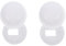 Angoily White Screw Covers 2 Pair Toilet Bolt Cap Universal Plastic Round Toilet Push- On Bolt Caps Toilet Bowl Lid Installation Accessories for Easy Installation Cleaning Accessories