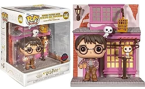 Harry Potter with Eeylops Owl Emporium (Pop! Deluxe) Vinyl Figure 140 Unisex Super Pop! standard