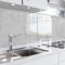 danario Küchenrückwand selbstklebend - Glasoptik - Spritzschutz Küche - versteifte PET Folie - 0,8 mm - Beton - 60cm x 280cm