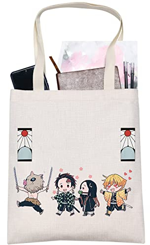 LEVLO Tanjirou Anime-Kosmetiktasche, Cosplay-Geschenk, Cartoon-Motiv, Make-up-Tasche Mit Reißverschluss für Familie und Freunde, Tragetasche, 23