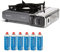 FYSHOP. PACK Campingaz Camp Bistro hornillo de Gas Individual, hornillo de Camping, Potencia 2200 W + 6 CARTUCHOS DE GAS CAMPINGAZ CP250
