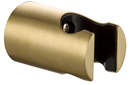 TBFL Gold Shower Head Holder,Solid Brass Round Handheld Shower Bracket,Shower Bracket Shower Wand Holder for Bidet Faucet Sprayer, Brushed