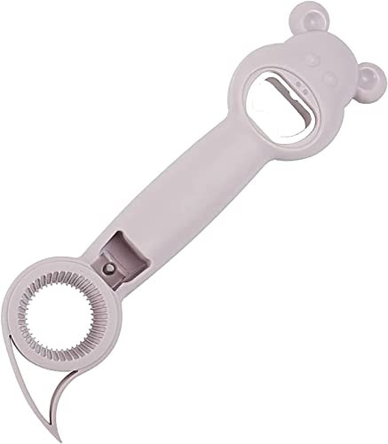 4 in 1 Beer Bottle Opener,Multifunction Jar Can Beer Bottle Opener (Purple)