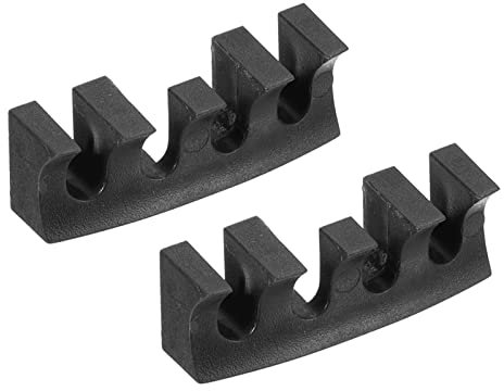 PATIKIL 2Pack Badminton Besaitung Schläger Last Verteiler Eingebettet Schläger Hohe Pfund Last Adapter Beschützer Bespannung Maschine Gerät Schwarz