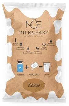 Kakao Box (6er Pack) - Milk&Easy - H-Milch Pulver Vollmilch 6er Pack Kakao - Alpenmilch Camping lange haltbar…