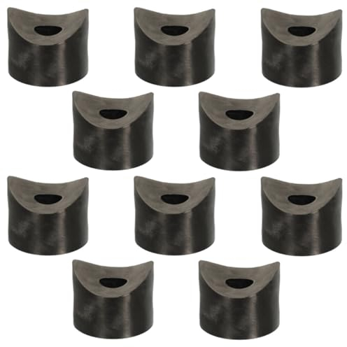 cyclingcolors 10x Espaciadores espaciador plastico tornillo M8 arandela espaciadora negro tubo redondo, 4mm
