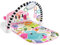 Fisher-Price HWY61 Tapis d'activités pour bébé Glow and Grow Kick & Play Piano Gym, jouet musical portable avec apprentissage intelligent des étapes, à partir de 0 mois, rose, version anglaise Queens
