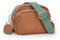 befen Women Crossbody Bag Geunine Leather Ladies Shoulder Bag Small Camera Handbag Organiser Cell Phone Cross Body Bag -Cognac Brown