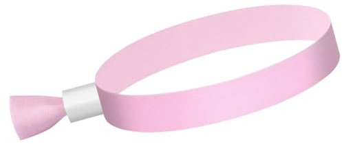 Deger Lot de 100 bracelets en tissu pour événements, concert (rose)