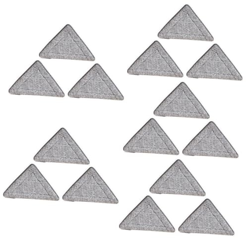 Beaupretty 15 Pcs Triangle Mop Head Dust Mop Home Clearing Items Cleaning Mop Commercial Mop Reusable Mop Pads Shinemop Cedar Mop Wash Mop Head Refills Push Mop Replacement Pad Round Fiber