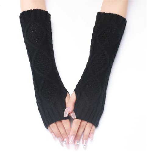 Warmer Strick-Armwärmer Gestrickte Handgelenksärmel for Männer und Frauen (Color : Colour 2, Size : Free size)